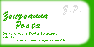 zsuzsanna posta business card